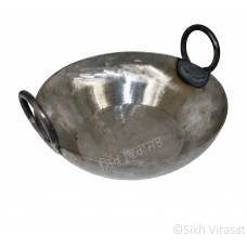 Karahi Or Kadai (Punjabi: ਕੜਾਹੀ) Frying Pan Iron (Punjabi: Sarabloh) Flat Base - Diameter 13 Inch