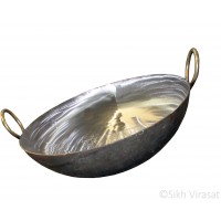 Karahi Or Kadai or Kadahi (Punjabi: ਕੜਾਹੀ) Frying Pan Iron (Punjabi: Sarabloh) Round Base - Diameter 27 Inch 