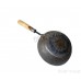 Frying Pan Iron (Punjabi: Sarabloh) Wooden Handle Size - Diameter 8.5 Inch