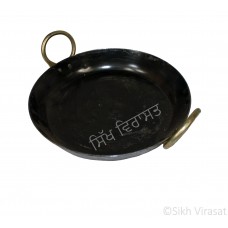 Tavi (Punjabi: ਤਵੀ) Talai Pan for Jalebi (Punjabi: ਜਲੇਬੀ) Iron (Punjabi: Sarabloh) Flat Base or Fry Pan Size Small - Diameter 15 Inch(approx)