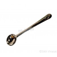 Karchi or kadchi (Punjabi: ਕੜਛੀ) Ladle Stainless-steel simple design wide handle Color Silver Size 13.5 Inch 