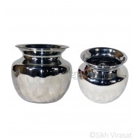 Garvi or Gadvi (Punjabi: ਗੜਵੀ) Vase Stainless-Steel Size 5 - 5.5 Inch