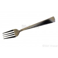 Fork Stainless-steel Smooth Design Color Silver Size 7.3 Inch 