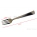 Fork Stainless-steel Smooth Design Color Silver Size 7.3 Inch 