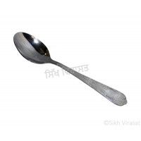 Spoon; Tea/Kids Spoon (Punjabi: ਚਮਚਾ) Stainless-steel Designer Color Silver Size 6.2 Inch 