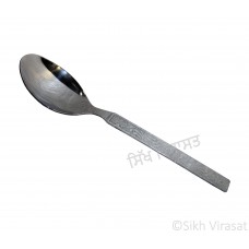 Spoon; Tea/Kids Spoon (Punjabi: ਚਮਚਾ) Stainless-steel Designer Color Silver Size 5.5 Inch 