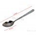 Spoon; Dessert Spoon (Punjabi: ਚਮਚਾ) Stainless-steel Designer Leaf Pattern Color Silver Size 7.4 Inch 