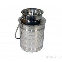Dol (Punjabi: ਡੋਲ or ਡੋਲੂ) Stainless-steel Color Silver Capacity 2.5 Liter 