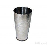 Lassi Glass (Punjabi: ਲੱਸੀ ਗਲਾਸ) Stainless-Steel Color Silver Size – 6.9 Inch 