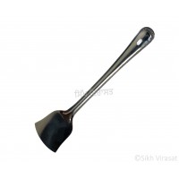 Spatula or Sipi (Punjabi: ਖੁਰਚਣਾ) Stainless-steel Designer handle Color Silver Size Small 12.5 Inch 