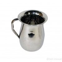 Jug (Punjabi: ਜੱਗ) Vase Stainless-Steel Size 9 Inch Apprx 3 Liter  