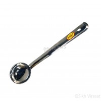 Karchi or kadchi (Punjabi: ਕੜਛੀ) Ladle Stainless-steel Simple Design Color Silver Size 11.3 Inch 