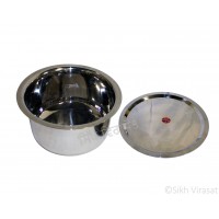 Patila (Punjabi: ਪਤੀਲਾ) Stainless-Steel Number 22, 23 & 24 Diameter – 12, 12.5 & 13 Inch