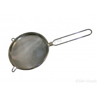 Poni (Punjabi: ਪੋਣੀ) Skimmer or Chaa Poni (Tea Filter) Stainless-steel Color Silver Size – Large 16 Inch 