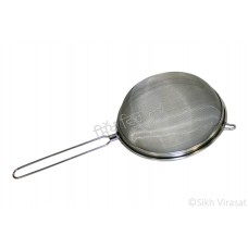 Poni (Punjabi: ਪੋਣੀ) Skimmer or Chaa Poni (Tea Filter) Stainless-steel Color Silver Size – Large 20.5 Inch 