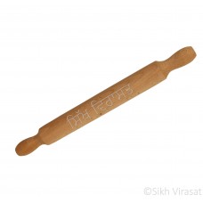 Pizza Rolling Pin (Punjabi: ਬੇਲਣਾ or ਵੇਲਣਾ) Wooden Color – Cream Size – 15.7 Inch 