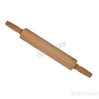 Rolling Pin (Punjabi: ਬੇਲਣਾ or ਵੇਲਣਾ) Wooden Movable Color – Cream Size – 19.6 Inch