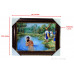 Shri Guru Gobind Singh Ji While Taking a Bath Photo, Wooden Frame with Attractive golden pattern, Size – 12x16