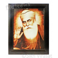 Shri Guru Nanak Dev Ji Brown Photo Size 12 X 16