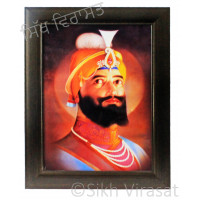 Shri Guru Gobind Singh Ji Colored Photo Size 12 X 16