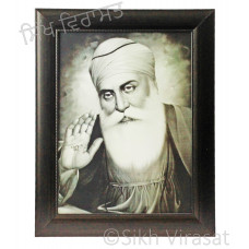 Shri Guru Nanak Dev Ji Black & White Photo Size 12 X 16