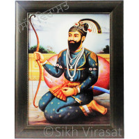 Shri Guru Gobind Singh Ji Hazur Sahib Colored Photo Size 12 X 16