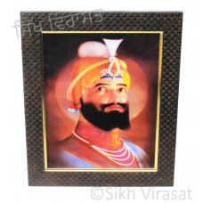 Shri Guru Gobind Singh Ji Colored Photo Size 9 X 12