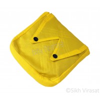 Khajana Or Gutka Sahib Bag with Adjustable Strap and 2 Tich Buttons Color- Light Yellow