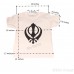 T-Shirt Ultra Cotton Mens Classic - Short Sleeve Standard Jersey Graphic - T-Shirt (Punjabi:Khanda ) Symbol Size Small Color Yellow