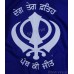 Nishan Sahib Or Printed Flag (Punjabi: Jhanda) Color Royal Blue Size 31 x 36 inch