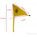 Nishan Sahib Or Printed Flag (Punjabi: Jhanda) Color Orange (Kesri) & Yellow Size 15 x 15 inch