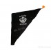 Nishan Sahib Or Printed Flag (Punjabi: Jhanda) Color Orange (Kesri) & Black Size 15 x 13 inch 