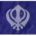 Nishan Sahib Or Printed Flag (Punjabi: Jhanda) Color Blue Size 15 x 13 inch