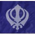 Nishan Sahib Or Printed Flag (Punjabi: Jhanda) Color Blue Size 15 x 13 inch