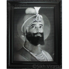 Shri Guru Gobind Singh Ji Black & White Photo Size – 9x12