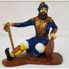 Baba Banda Singh Bahadur Model Sitting Pose (Color- Blue Size - 10 inches)