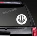 Sticker Khanda (Sikh Symbol Faith) Car Vinyl Size Color (White, 5.5'' (14cm))