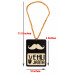 Vehli Janta with Mustache Symbol Car Hanging 