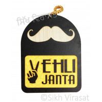 Vehli Janta With Mustache Car Hanging 