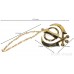 Car Hanging Plain Khanda Steel Antique Color Golden Car Accessories/Hanging For Car Decor