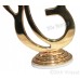 Ek Onkar Ik Onkar Steel Model Color Golden Statue-Home Room Office Car Dashboard Decor Gift Item Dashboard Accessories Small Size 2.5 Inches  