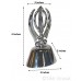 Khanda Religious Sand Pattern Khanda Steel Model Color Silver Statue-Home Room Office Car Dashboard Decor Gift Item Dashboard Accessories Small Size 4 Inches  