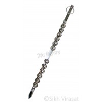 Chimta 24 Steel Jingles Musical Fire Tongs Punjabi: ਚਿਮਟਾ Percussion Indian Musical Instrument Steel Aluminum Handle Cymbal Jingle Music 