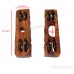 Kartal Khartal Pair Wooden 8 Steel Jingles Percussion Indian Musical Instrument Wooden Cymbal Jingle Music Size Big Color Brown 