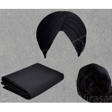 Turban - Full Voil Black ($2.5 Per Meter)