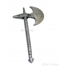 Dumala Single Gandasi Kuhari Axe Dumalla Shastar Iron (Punjabi: Sarabloh) Color Silver Size 4