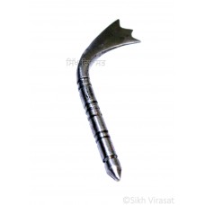 Dumala Jamdarh JumDar Dumalla Shastar Iron (Punjabi: Sarabloh) Color Silver Size 3.5