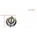 Traditional Stainless Steel Normal Dumalla Sikh Khanda Nickle Pin Color Silver Size Small, Medium, Large 