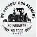 Banner No Farmer no food 2 x 3 Feet (24X36 inches) 